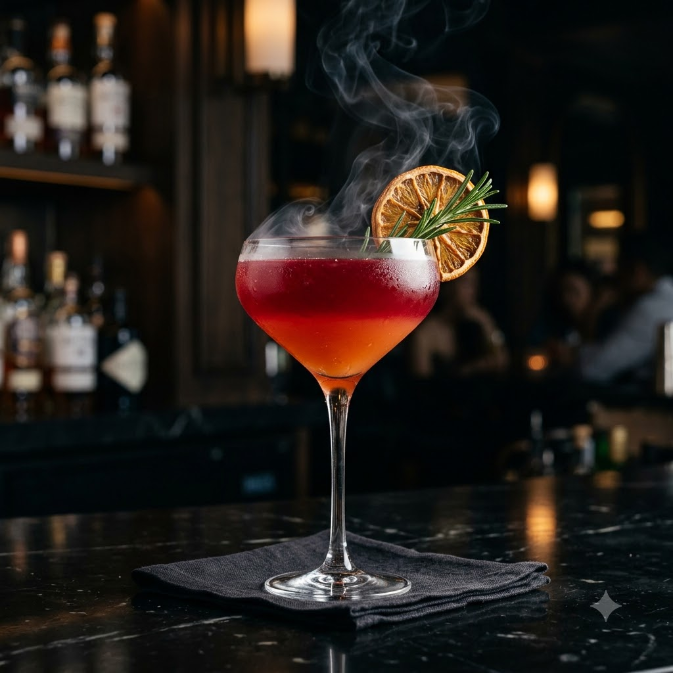 Sunset Velvet Mocktail